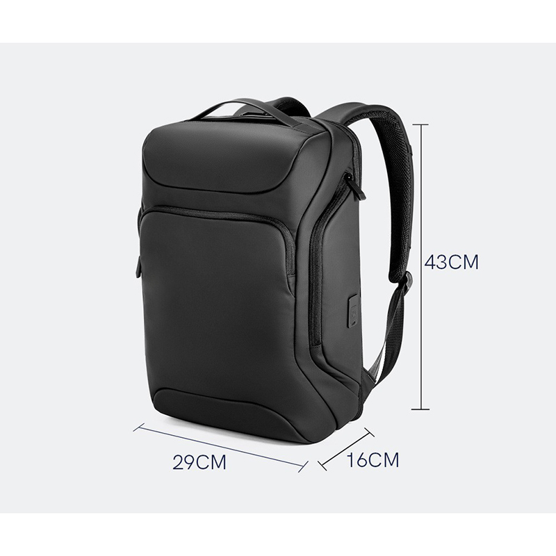black laptop backpack waterphroof 