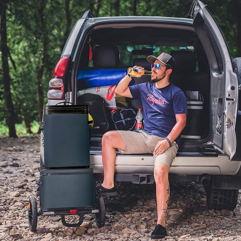 Cooler backpack for hiking