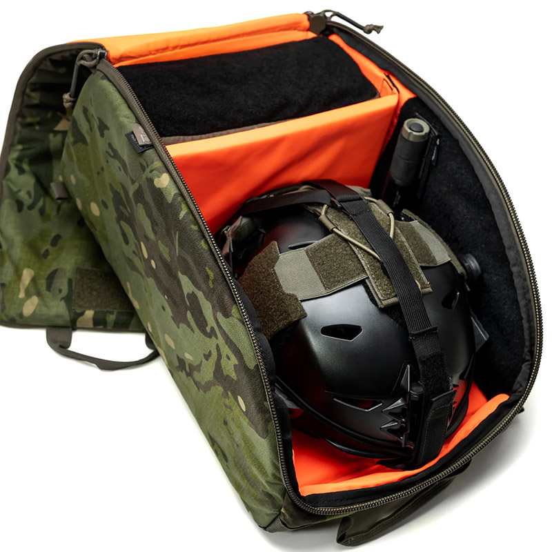 Tactical helmet storage hand bag