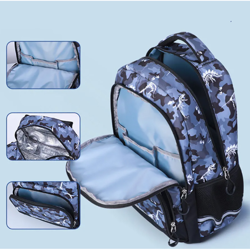 Cute Kids School Backpack with Lunch Bag Set